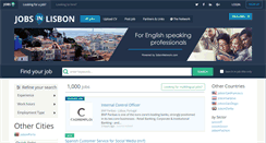 Desktop Screenshot of jobsinlisbon.com